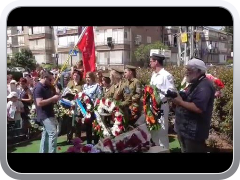 Petah Tikva. Victory Day, 2016. The wreaths at the monument to fallen soldiers